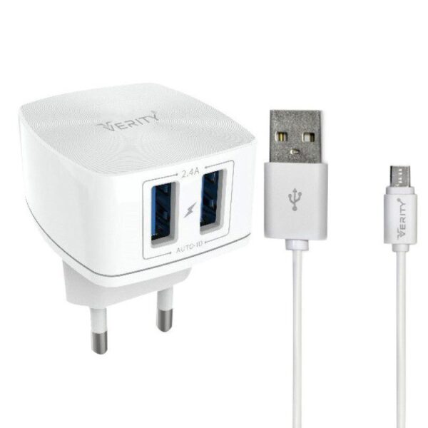 شارژر دیواری وریتی مدل AP2112 به همراه کابل تبدیل microUSB - Image 3