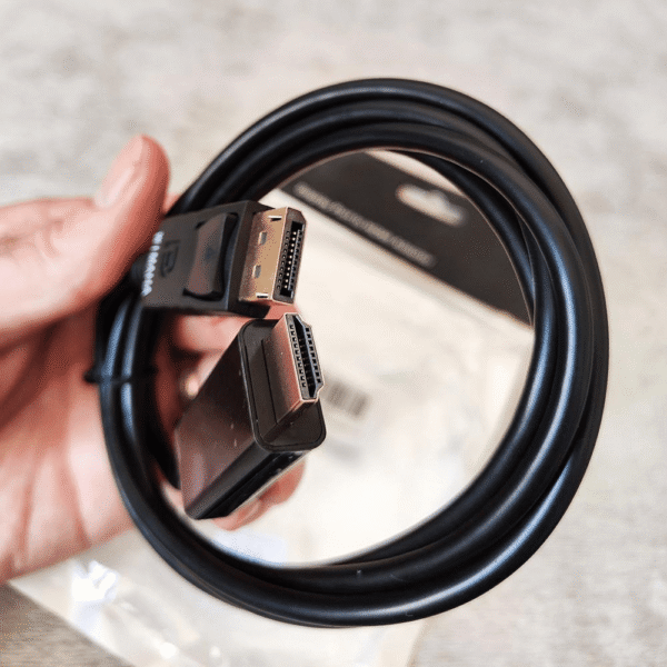 کابل تبدیل تصویر DISPLAYPORT دیسپلی پورت به HDMI متراژ 1.8 متر - Image 2