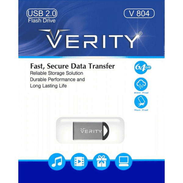 فلش مموری وریتی مدل V804 USB2.0 ظرفیت 64 گیگابایت - Image 2