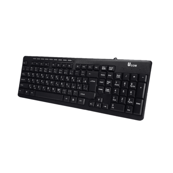 ست کیبورد و ماوس سیم‌دار UCOM مدل KB-2890 با طراحی ارگونومیک و دوام بالا - Image 3