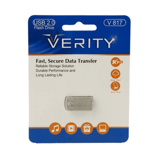 فلش مموری Verity V817 ظرفیت 16 گیگابایت با بدنه مقاوم و سرعت انتقال پایدار - Image 2
