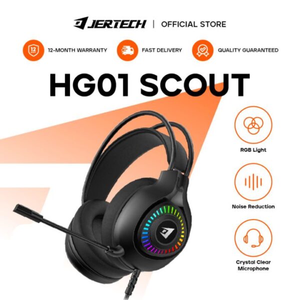 هدست سیمی گیمینگ جرتک JERTECH HG01 SCOUT - Image 3