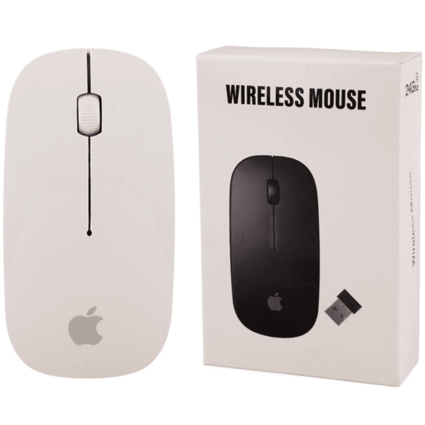 ماوس بی‌سیم 4D Wireless 2.4GHz طرح اپل - Image 3