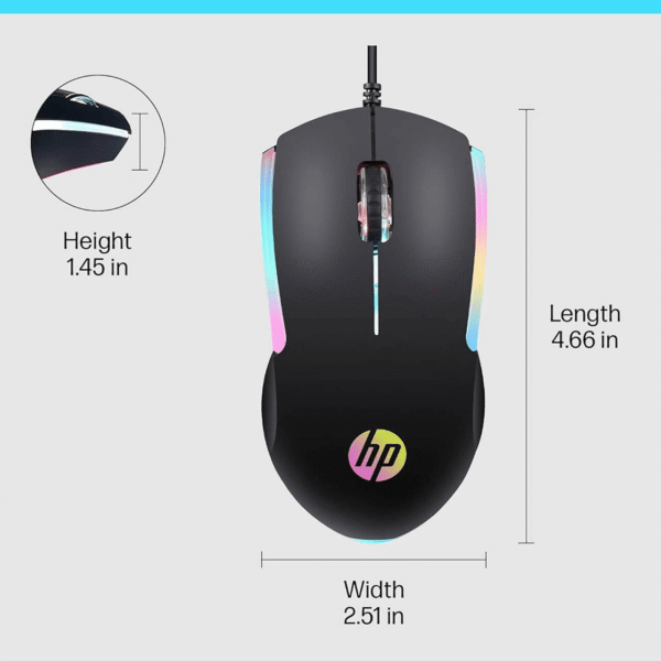 ماوس سیم‌دار گیمینگ HP مدل M160 - Image 6