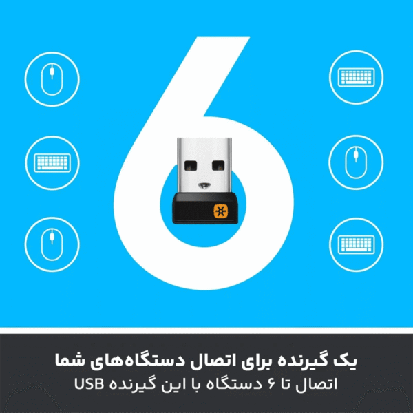 موس بی‌سیم لاجیتک مدل Logitech M325 Wireless Mouse - Image 6