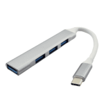 هاب فلزی 4 پورت Type-C به USB مدل B18
