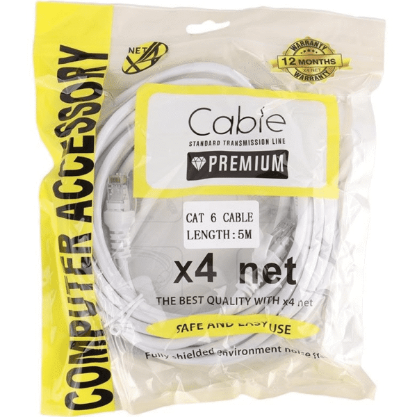 کابل شبکه 5 متری x4net مدل CAT6 UTP - Image 4