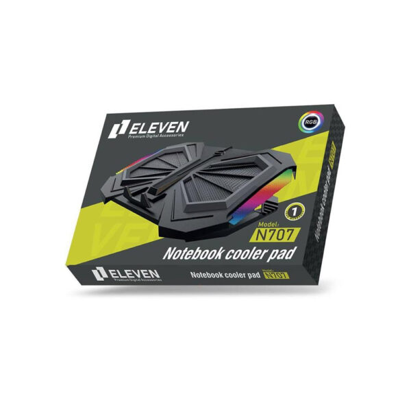 پایه خنک کننده لپ تاپ الون Eleven مدل N707 RGB