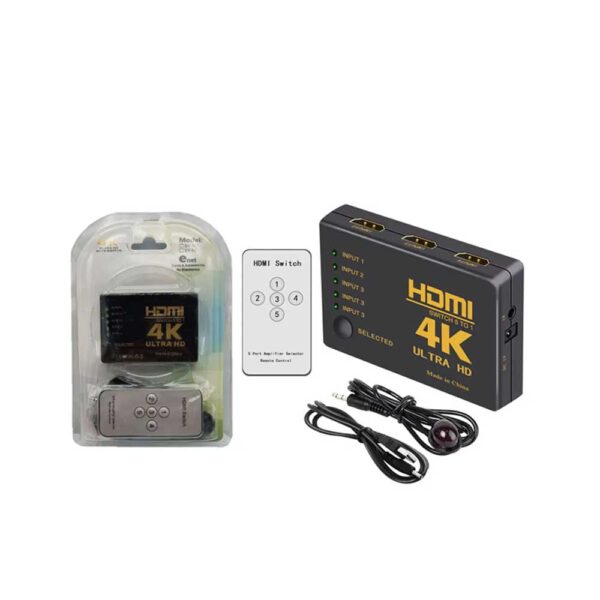 سوئیچ HDMI پنج پورت 4K Ultra HD مدل 5T01