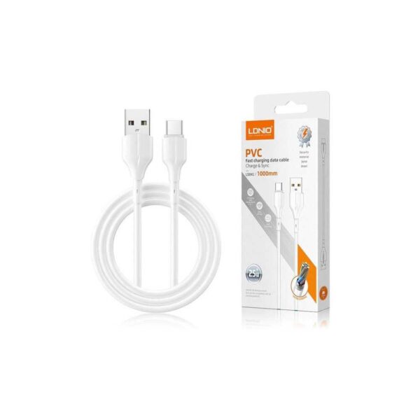 کابل فست شارژ USB-A به Type-C برند LDNIO مدل LS841